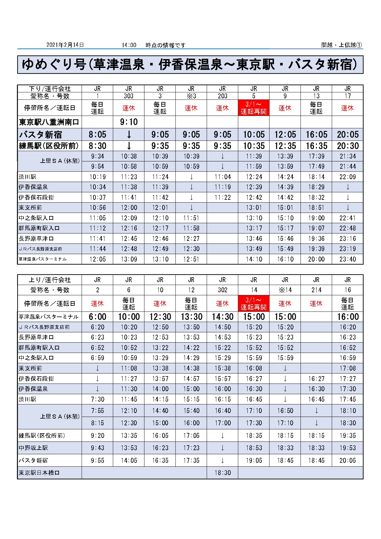 ゆめぐり号と伊香保四万温泉号について 渋川伊香保温泉観光協会
